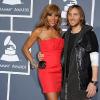 David et Cathy Guetta à la cérémonie des Grammy Awards, le 13 février 2011.
