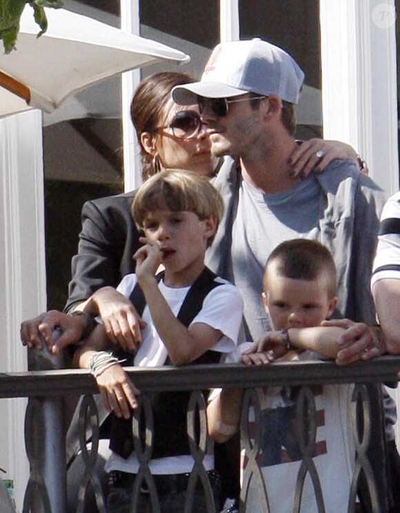 David et Victoria Beckham en mai 2010 à Los Angeles