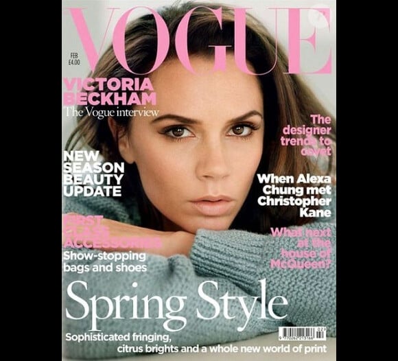 Victoria Beckham sur la couverture du Vogue UK
