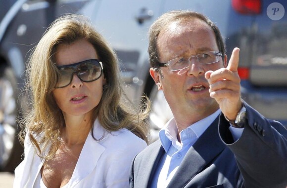 La journaliste Valérie Trierweiler, compagne de François Hollande, à La Rochelle, en août 2010.