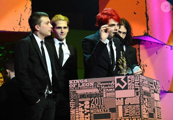 NME awards 2011, le 23 février à Londres : My Chemical romance