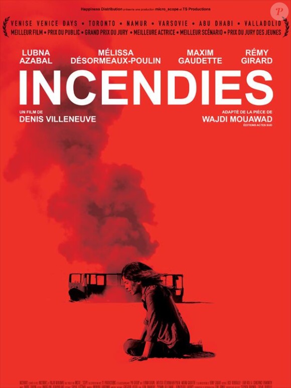 Incendies nominé pour l'Oscar du meilleur film étranger 2011.