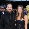 Christian Bale et sa femme Sandra Blažić à la 83ème cérémonie des Oscars à Los Angeles, le 27 février 2011.
