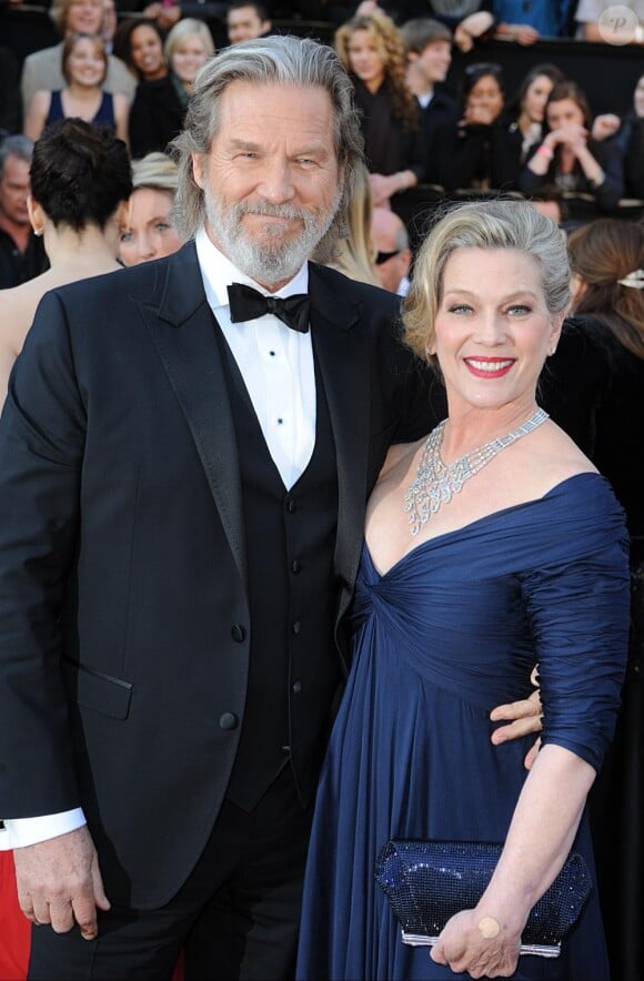 Jeff Bridges et Susan Bridges à la 83ème cérémonie des Oscars à Los Angeles, le 27 février 2011.