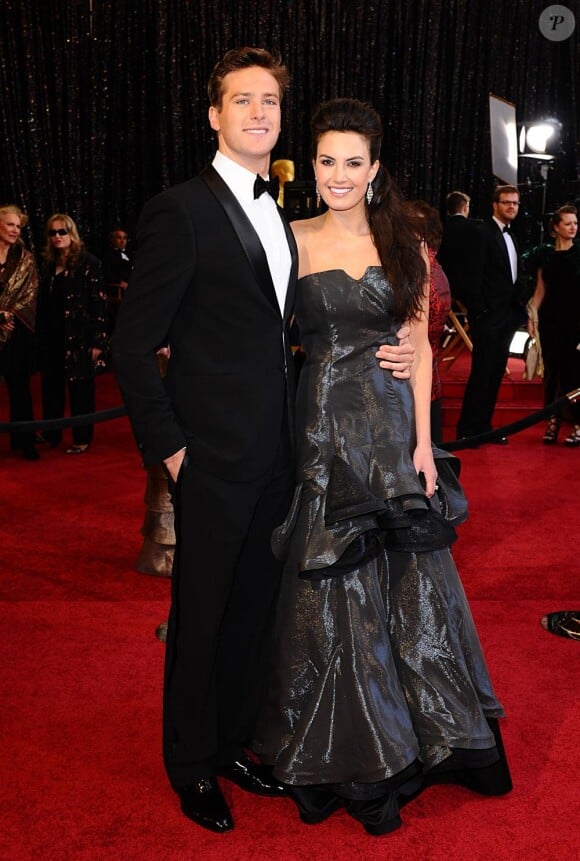 Armie Hammer et sa femme Elizabeth Chambers à la 83ème cérémonie des Oscars à Los Angeles, le 27 février 2011.