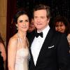 Colin Firth et sa femme Livia Giuggioli à la 83ème cérémonie des Oscars à Los Angeles, le 27 février 2011.