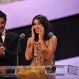 Leïla Bekhti reçoit le César du meilleur espoir pour Tout ce qui brille en février 2011 