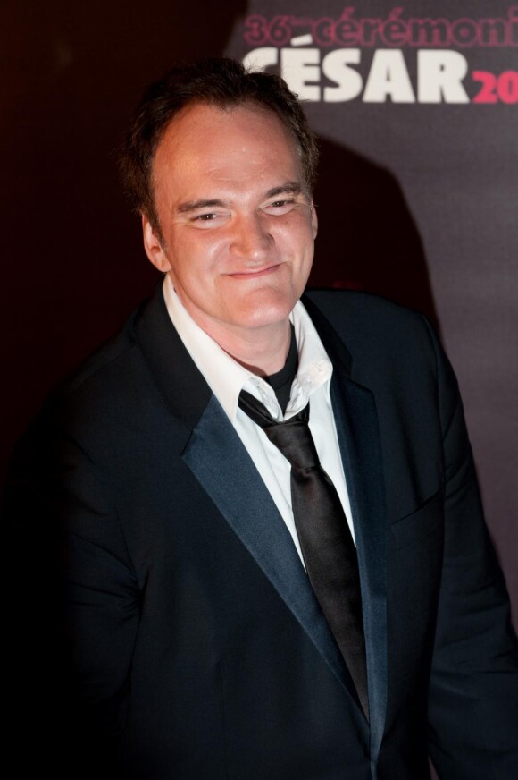 Quentin Tarantino à la cérémonie des Césars à Paris le 25 février 2011