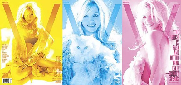 Britney Spears est en couverture du magazine américain V dans l'édition américaine du mois de mars 2011.