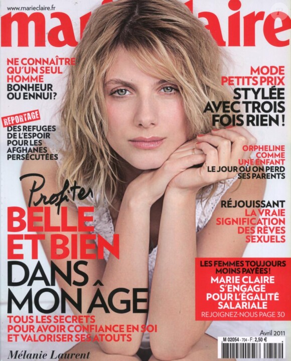 Mélanie Laurent en couverture de Marie Claire