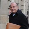 Jacques Chirac devant ses bureaux de la rue de Lille, à Paris, le 31 janvier 2011