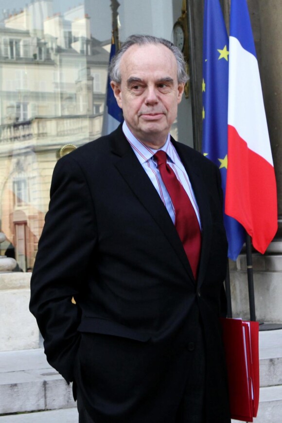 Frédéric Mitterrand sur le parvis de l'Elysée le 2 mars 2010