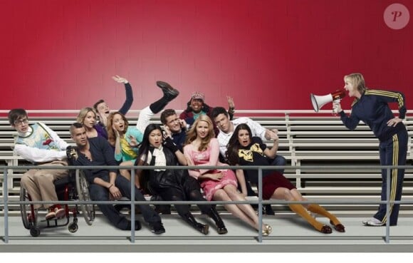 Toute l'équipe de Glee au grand complet. 
