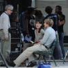Woody Allen, Carla Bruni et Owen Wilson lors du tournage de Minuit à Paris