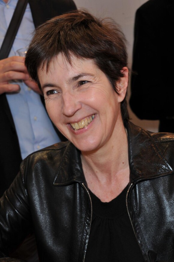 Christine Angot au Salon du Livre, à Paris, le week-end du 19 et 20 mars 2011.
