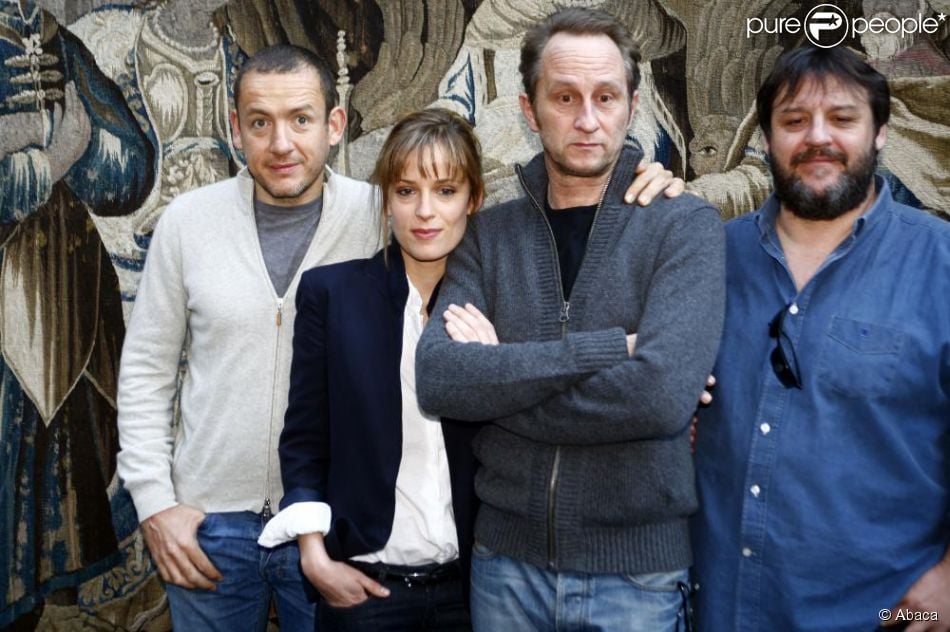 Dany Boon et l&#039;équipe de son dernier film,  Rien à déclarer  : Julie Bernard, Benoit Poelvoorde et Guy Lecluyse 