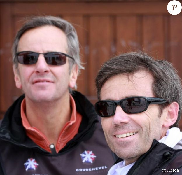 Bernard de la Villardière et David Pujadas à la 5ème édition de la Coupe de l'Info à Courchevel (18,19 et 20 mars 2011)