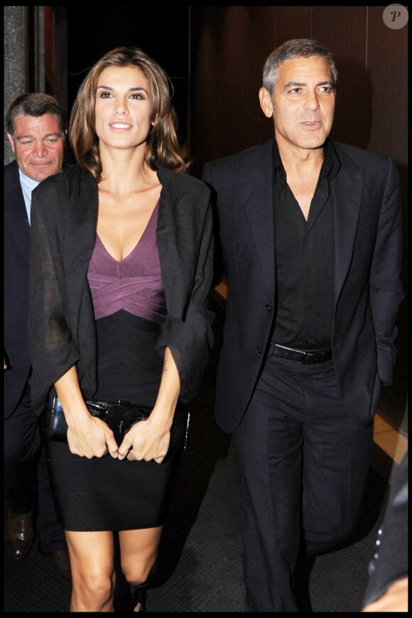 Elisabetta et son compagnon George Clooney en septembre 2010.
