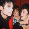 Elizabeth Taylor, Liza Minnelli et Michael Jackson, New York, le 12 mars 1988