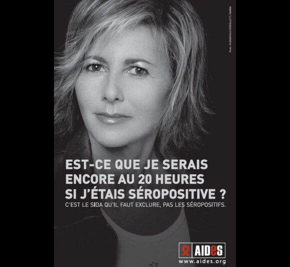 La campagne Aides 2006 avec Claire Chazal.