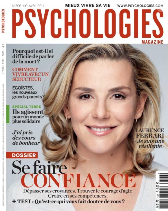 Le magazine Psychologies avec Laurence Ferrari en Une