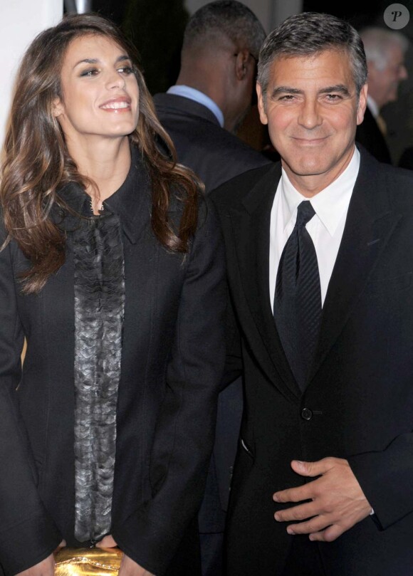 George Clooney et Elisabetta Canalis, New York, le 17 novembre 2010.