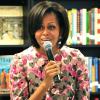 Michelle Obama lors d'une rencontre avec les élèves, à Washington, le 30 mars 2011, à l'occasion de la célébration du mois de la femme aux Etats-Unis