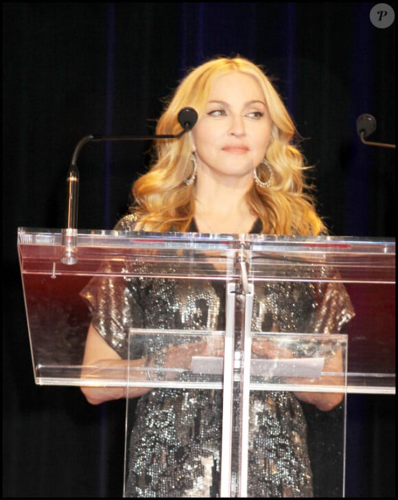 Madonna lors de la Fashion Delivery Awards en novembre 2010