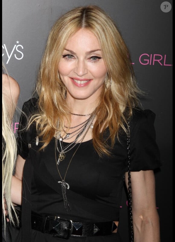 Madonna lors de la présentation de la collection Material Girl en septembre 2010