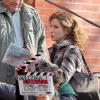 Sandra Bullock, sur le tournage du film Extremely Loud and Incredibly Close, le 18 mars 2011 à New York.