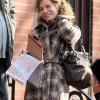 Sandra Bullock, sur le tournage du film Extremely Loud and Incredibly Close, le 18 mars 2011 à New York.