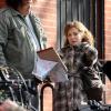 Sandra Bullock, sur le tournage du film Extremely Loud and Incredibly Close, le 18 mars 2011 à New York.