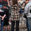 Sandra Bullock, sur le tournage du film Extremely Loud and Incredibly Close, le 18 mars 2011 à New York.