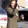 Sandra Bullock, sur le tournage du film Extremely Loud and Incredibly Close, le 18 mars 2011 à New York.
