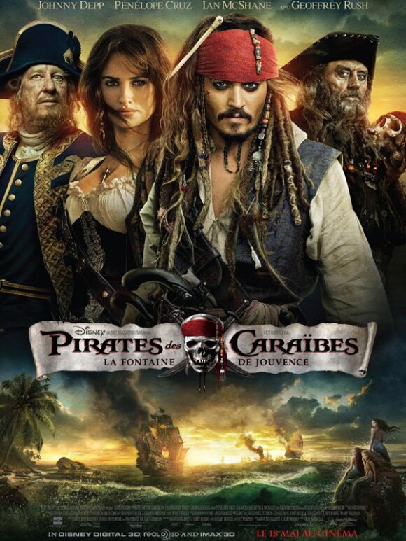 Pirates des Caraïbes : la Fontaine de jouvence, en salles le 18 mai 2011.
