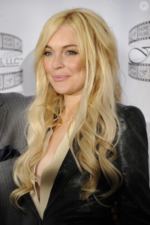 Lindsay Lohan lors de la conférence de presse pour Gotti : Three Generations à New York le 12 avril 2011