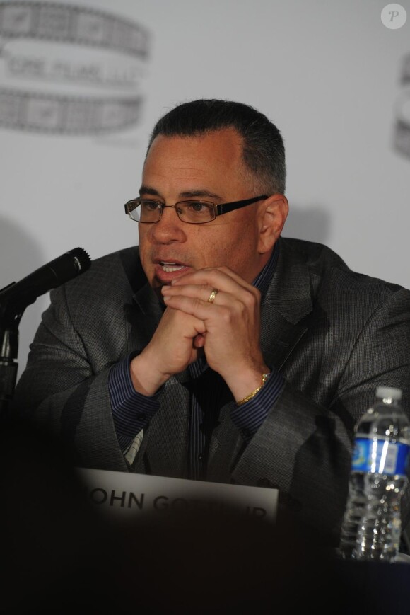John Gotti Jr lors de la conférence de presse pour Gotti : Three Generations à New York le 12 avril 2011