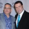 John Travolta et John Gotti Jr lors de la conférence de presse pour Gotti : Three Generations à New York le 12 avril 2011