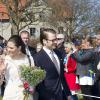 La princesse Victoria de Suède et son mari le prince Daniel en visite sur l'île de Gotland, le 15 avril 2011.