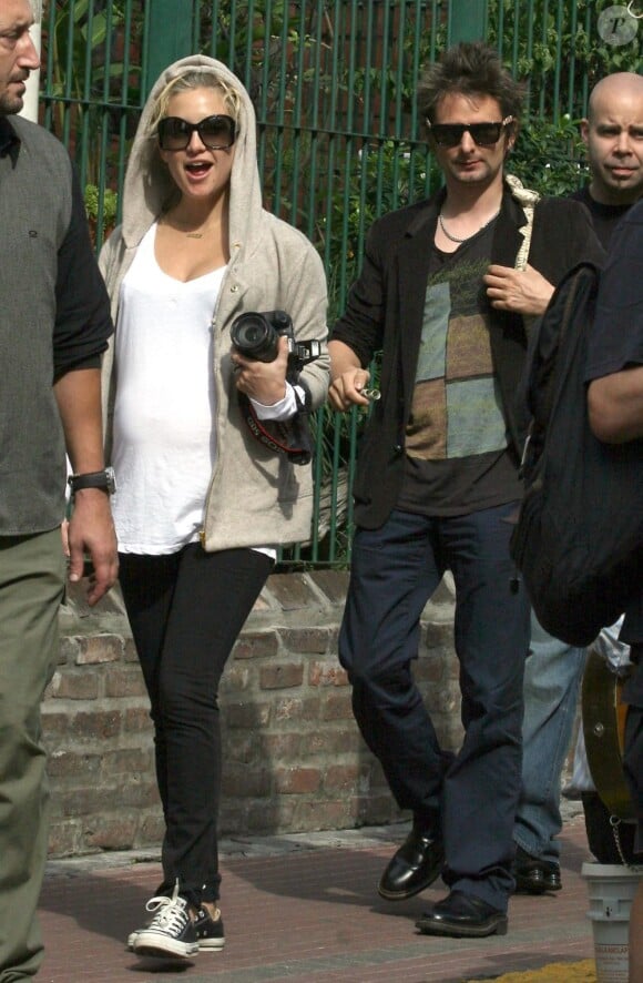 Kate Hudson et son boyfriend Matthew Bellamy, en vacances à Buenos Aires, le 3 avril 2011