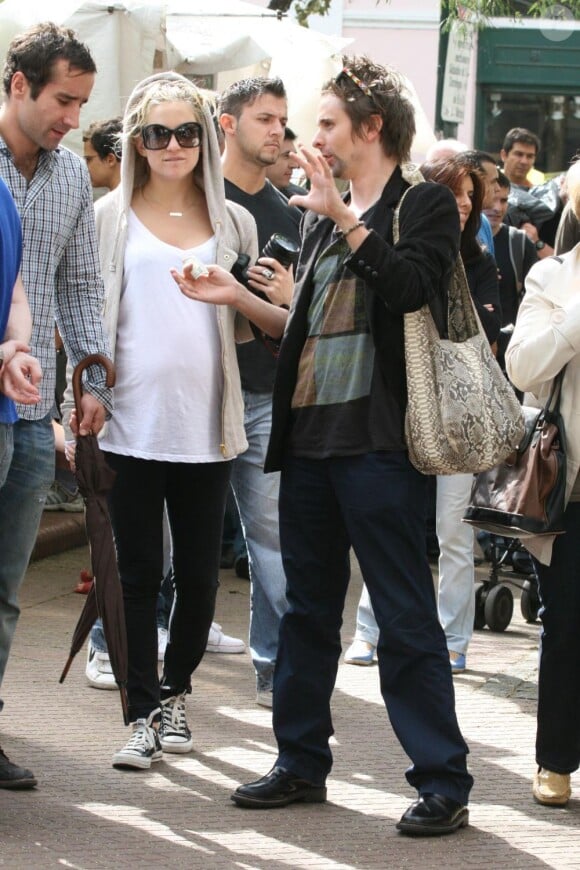 Kate Hudson et son amoureux Matthew Bellamy à Buenos Aires, le 3 avril 2011, passent un bon moment en Argentine