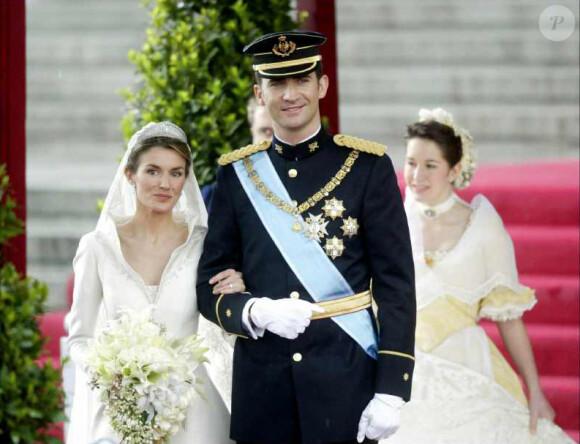 Letizia Ortiz et Felipe d'Espagne se sont dit oui le 22 mai 2004. Espagne, 22 avril 2004