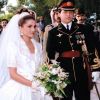 Rania de Jordanie vient de dire oui au roi Abdullah II. Jordanie, 10 juin 1993