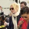 Lindsay Lohan arrivant le 22 avril 2011 au tribunal avec son avocate pour se défendre d'une accusation de vol d'un collier de 2 500 dollars de chez Kamofie and co à Los Angeles