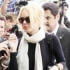 Lindsay Lohan arrive au tribunal à Los Angeles le 22 avril 2011, elle va apprendre qu'elle est condamnée à quatre mois de prison