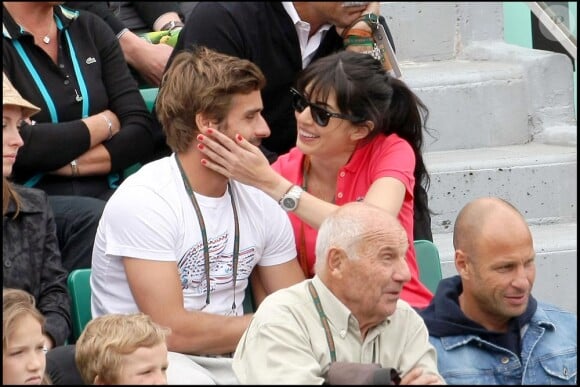 Nolwenn Leroy et son chéri Arnaud Clément, les amoureux dans les tribunes à Roland Garros