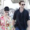 Dita Von Teese et son amoureux Louis-Marie de Castelbajac, au Festival de Coachella le 15 avril 2011