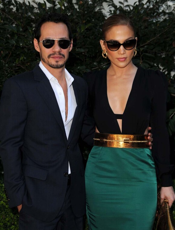 Jennifer Lopez et Marc Anthony, à Los Angeles, le 11 février 2011.