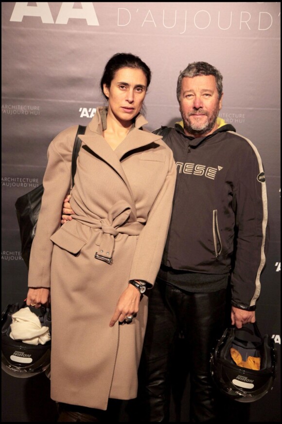 Philippe Starck et son épouse Jasmine en novembre 2009.