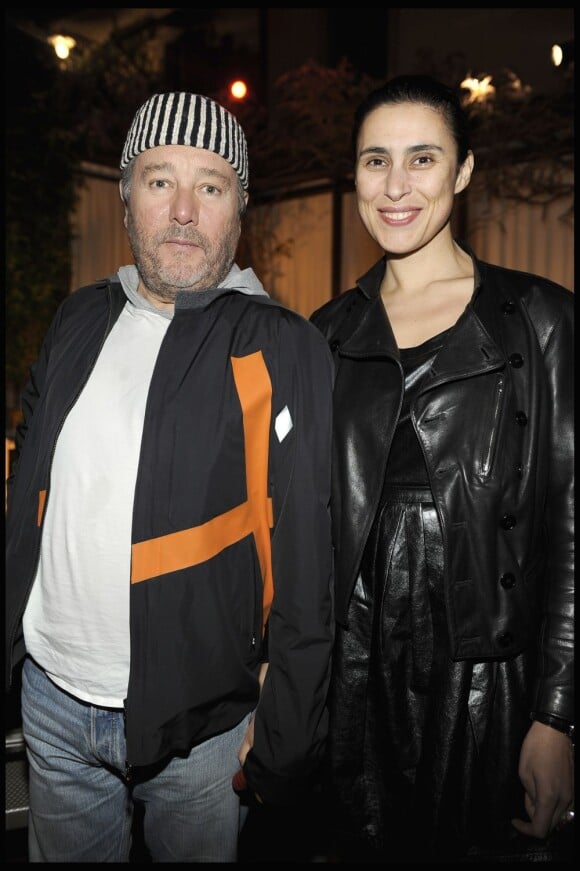 Philippe Starck et son épouse Jasmine en avril 2010.